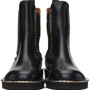 Chloe Idol Chelsea Brushed Calfskin Leather Boots 37